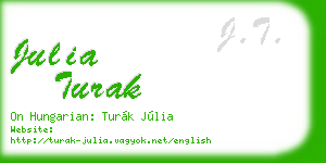 julia turak business card
